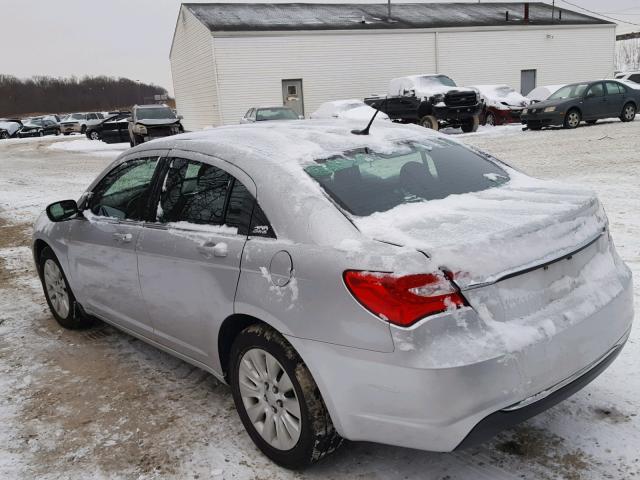 1C3CCBAB6CN113561 - 2012 CHRYSLER 200 LX SILVER photo 3