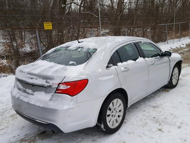 1C3CCBAB6CN113561 - 2012 CHRYSLER 200 LX SILVER photo 4