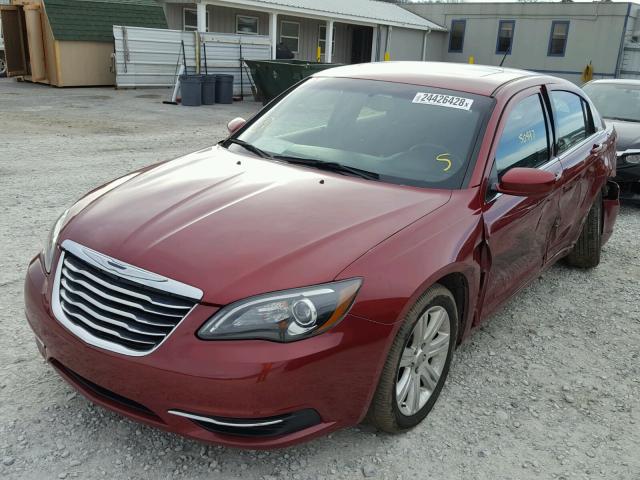 1C3CCBBB8DN612166 - 2013 CHRYSLER 200 TOURIN MAROON photo 2