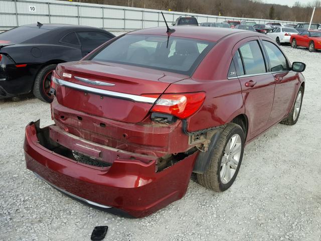 1C3CCBBB8DN612166 - 2013 CHRYSLER 200 TOURIN MAROON photo 4