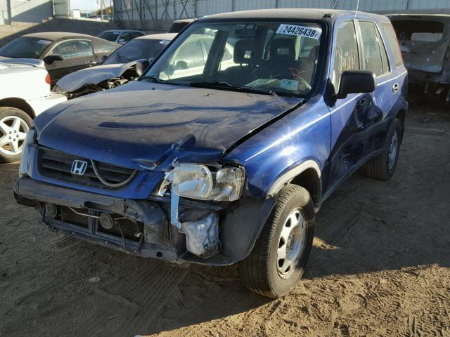 JHLRD1845VC055755 - 1997 HONDA CR-V LX BLUE photo 2