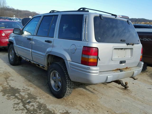 1J4GZ48S1WC172752 - 1998 JEEP GRAND CHER SILVER photo 3