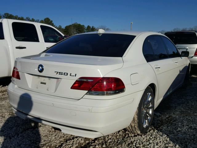 WBAHN83587DT74172 - 2007 BMW 750 WHITE photo 4