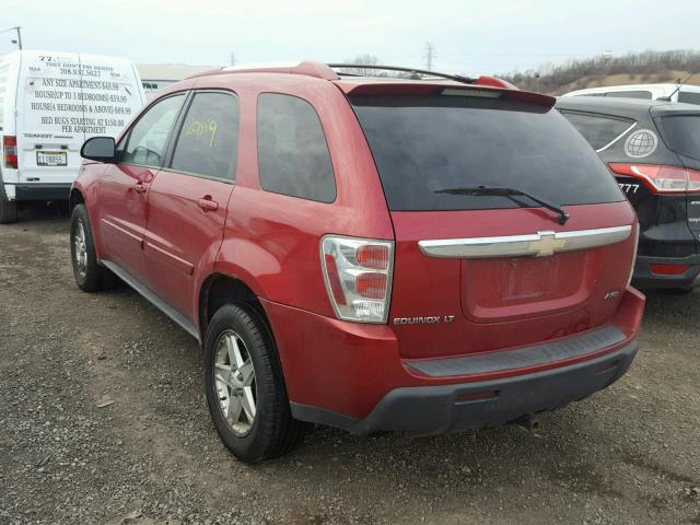 2CNDL73F456001373 - 2005 CHEVROLET EQUINOX LT RED photo 3