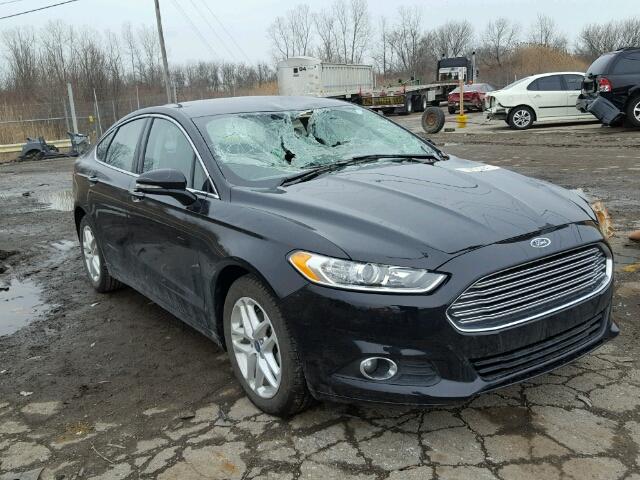 3FA6P0HD8GR278223 - 2016 FORD FUSION SE BLACK photo 1