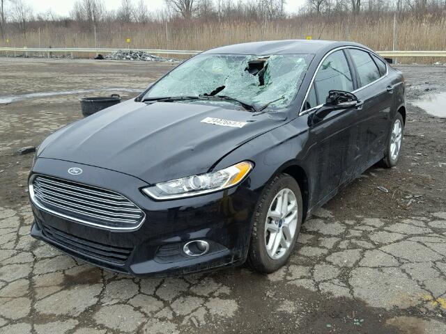 3FA6P0HD8GR278223 - 2016 FORD FUSION SE BLACK photo 2