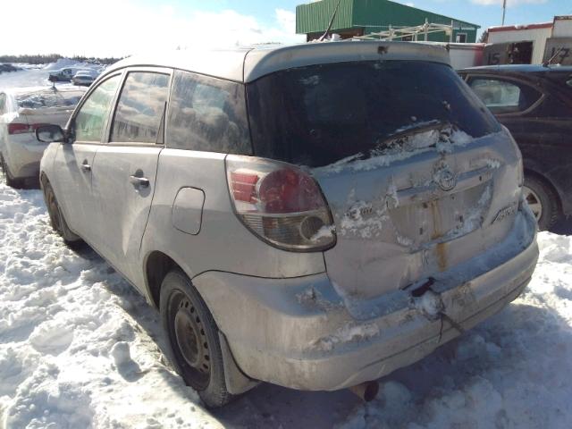 2T1KR32E45C859405 - 2005 TOYOTA MATRIX SILVER photo 3