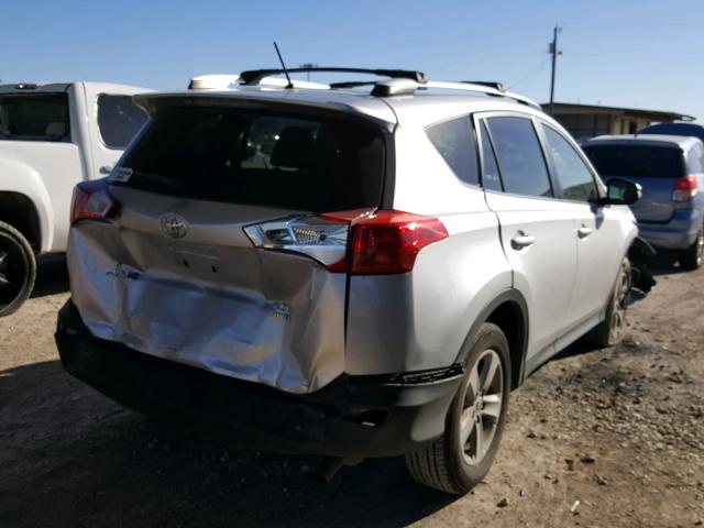 JTMRFREV8D5007088 - 2013 TOYOTA RAV4 XLE SILVER photo 4