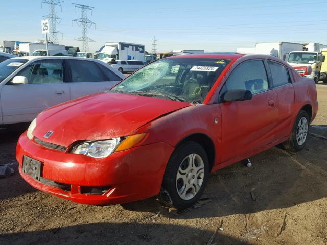 1G8AN12F55Z125327 - 2005 SATURN ION LEVEL RED photo 2