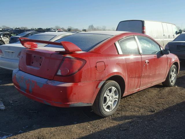 1G8AN12F55Z125327 - 2005 SATURN ION LEVEL RED photo 4