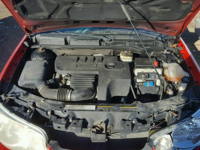 1G8AN12F55Z125327 - 2005 SATURN ION LEVEL RED photo 7