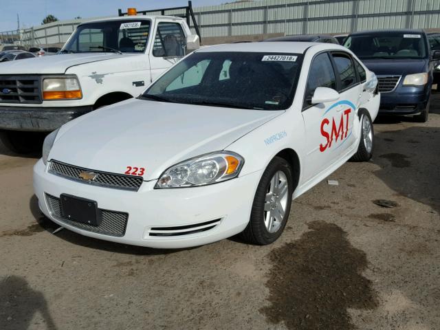 2G1WG5E30D1146777 - 2013 CHEVROLET IMPALA LT WHITE photo 2