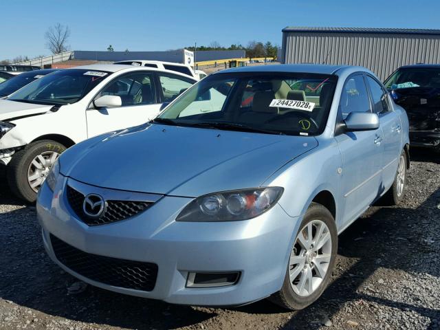 JM1BK32FX81878336 - 2008 MAZDA 3 I BLUE photo 2