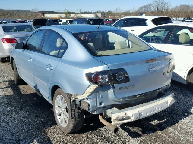 JM1BK32FX81878336 - 2008 MAZDA 3 I BLUE photo 3