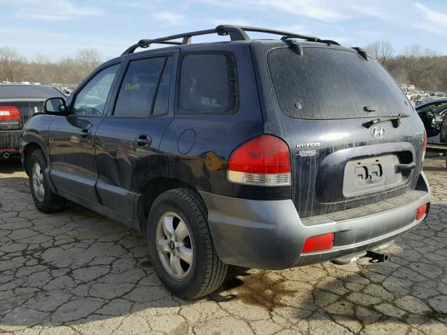 KM8SC13D15U865480 - 2005 HYUNDAI SANTA FE G BLUE photo 3