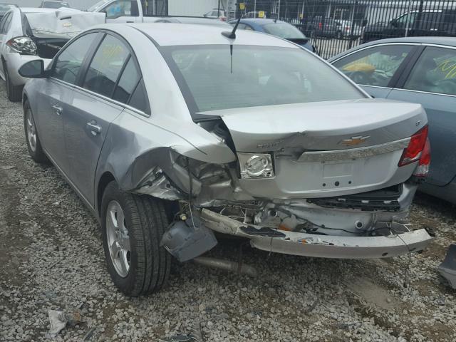 1G1PF5S92B7231619 - 2011 CHEVROLET CRUZE LT SILVER photo 3