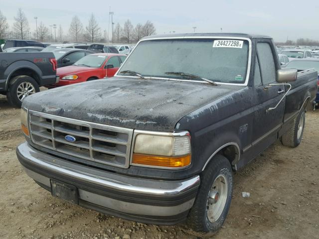 1FTDF15N4PLA96587 - 1993 FORD F150 BLACK photo 2