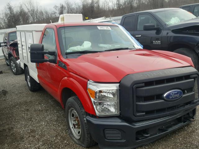 1FDBF2A68DEB36242 - 2013 FORD F250 SUPER RED photo 1