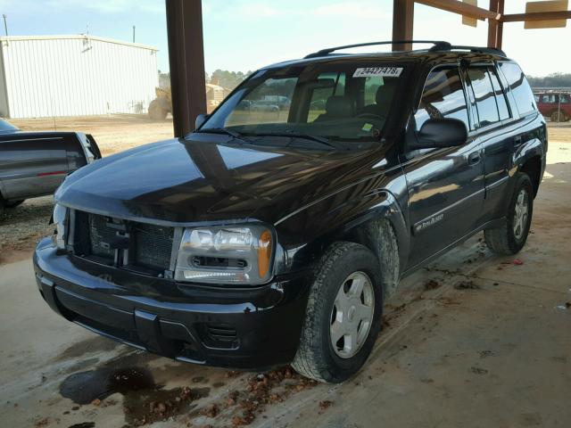 1GNDS13SX22221862 - 2002 CHEVROLET TRAILBLAZE BLACK photo 2