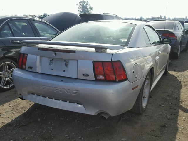 1FAFP42X51F133011 - 2001 FORD MUSTANG GT SILVER photo 4