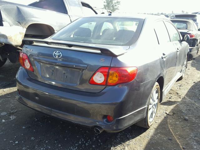 1NXBU4EE4AZ272517 - 2010 TOYOTA COROLLA BA GRAY photo 4