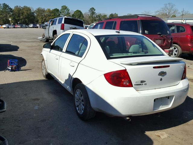 1G1AT58H797121382 - 2009 CHEVROLET COBALT LT WHITE photo 3