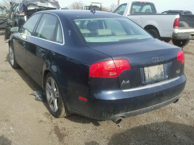 WAUDF78E47A107837 - 2007 AUDI A4 2.0T QU BLACK photo 3