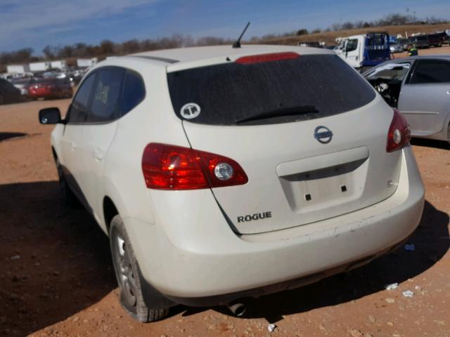 JN8AS58T89W329960 - 2009 NISSAN ROGUE S WHITE photo 3