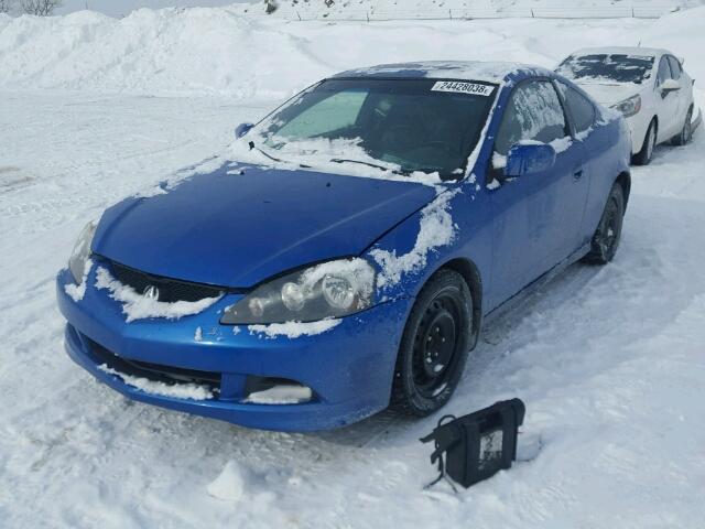 JH4DC538X5S802993 - 2005 ACURA RSX BLUE photo 2