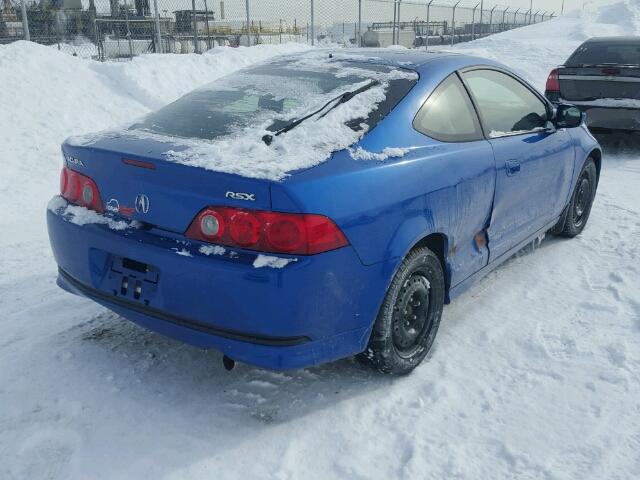 JH4DC538X5S802993 - 2005 ACURA RSX BLUE photo 4