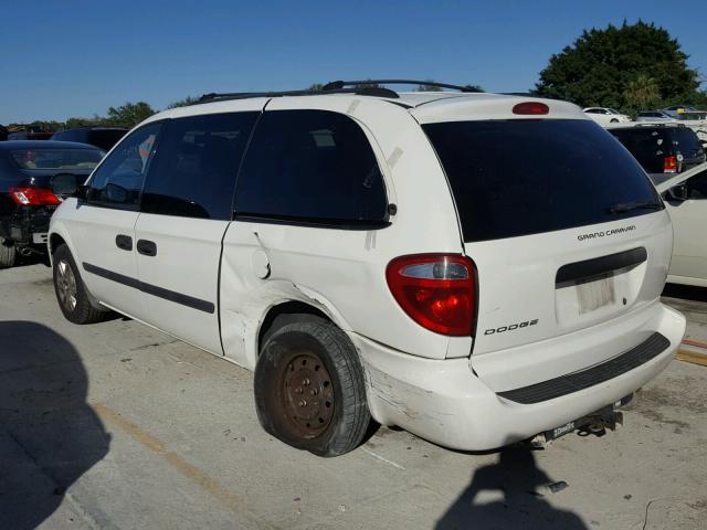 1D4GP24R76B734519 - 2006 DODGE GRAND CARA WHITE photo 3