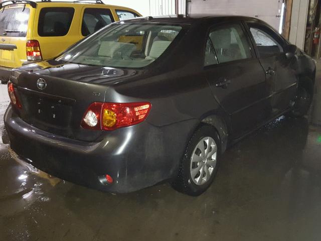 2T1BU4EE7AC388537 - 2010 TOYOTA COROLLA BA GRAY photo 4