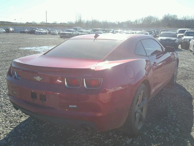 2G1FB1E33D9183766 - 2013 CHEVROLET CAMARO LT MAROON photo 4