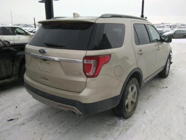 1FM5K8DH5HGA13825 - 2017 FORD EXPLORER X GOLD photo 4