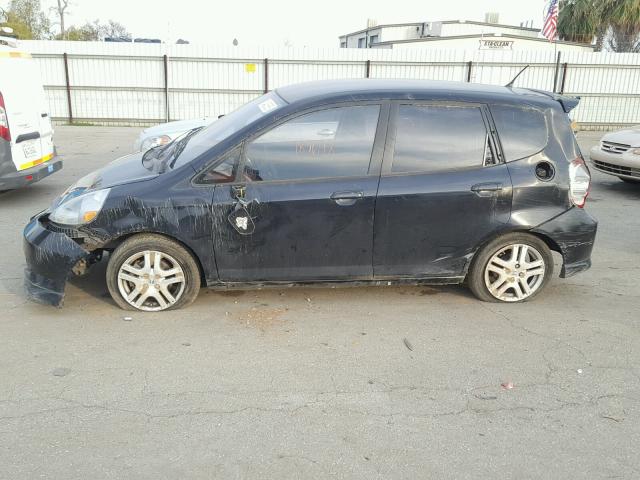 JHMGD38677S010020 - 2007 HONDA FIT S BLACK photo 9