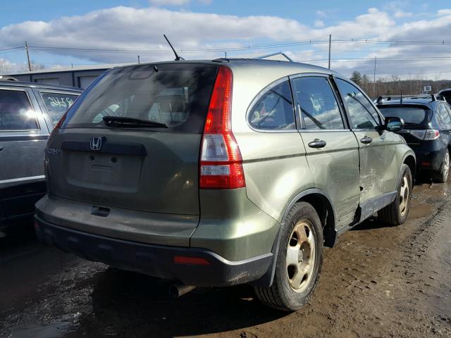 JHLRE48308C047394 - 2008 HONDA CR-V LX GREEN photo 4