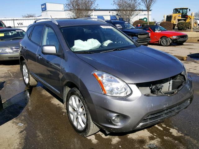 JN8AS5MTXDW024457 - 2013 NISSAN ROGUE S GRAY photo 1