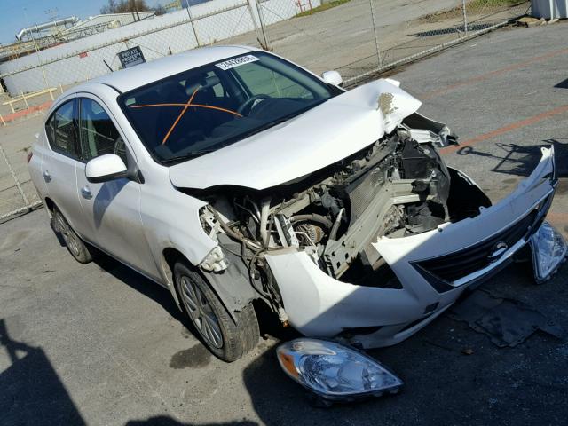 3N1CN7AP2EL877265 - 2014 NISSAN VERSA SV WHITE photo 1