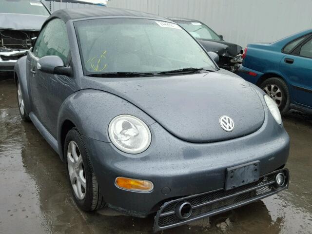 3VWCD31Y84M310274 - 2004 VOLKSWAGEN NEW BEETLE GRAY photo 1