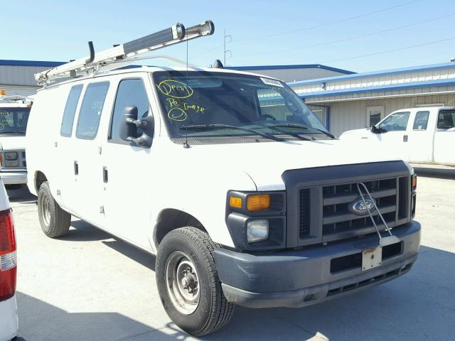 1FTSE34L08DA26764 - 2008 FORD ECONOLINE WHITE photo 1