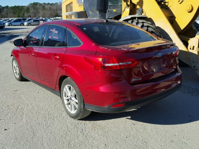 1FADP3F24GL201406 - 2016 FORD FOCUS SE RED photo 3