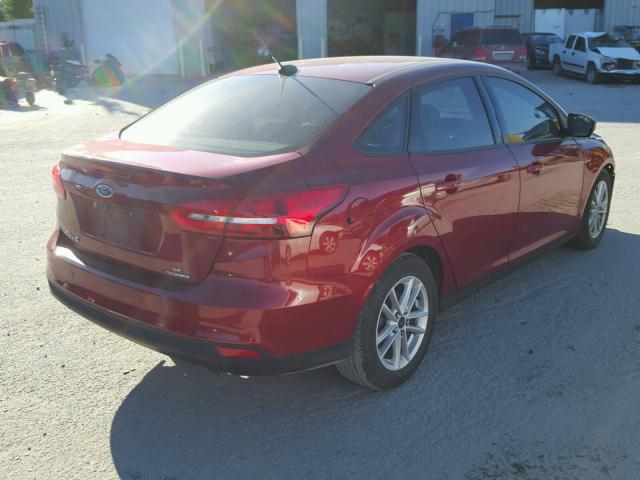 1FADP3F24GL201406 - 2016 FORD FOCUS SE RED photo 4