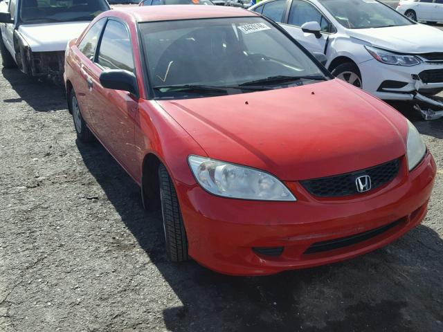 1HGEM22155L064697 - 2005 HONDA CIVIC DX V RED photo 1