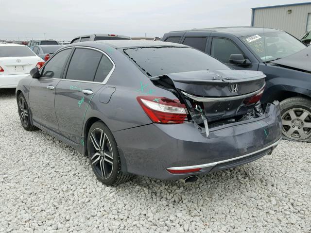 1HGCR2F54GA106510 - 2016 HONDA ACCORD SPO CHARCOAL photo 3