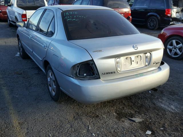 3N1CB51D94L880682 - 2004 NISSAN SENTRA 1.8 SILVER photo 3