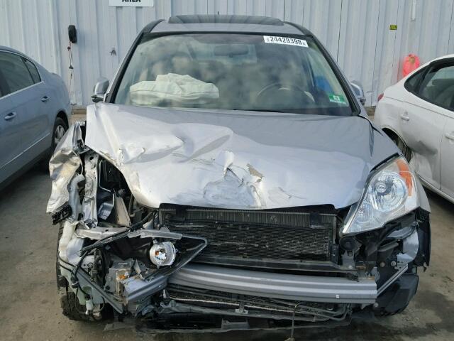 JHLRE48728C035878 - 2008 HONDA CR-V EXL SILVER photo 9