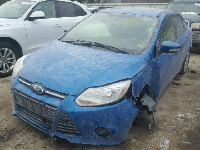 1FADP3F23EL200518 - 2014 FORD FOCUS SE BLUE photo 2