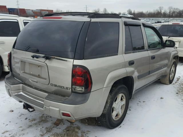 1GNDT13S332402526 - 2003 CHEVROLET TRAILBLAZE TAN photo 4