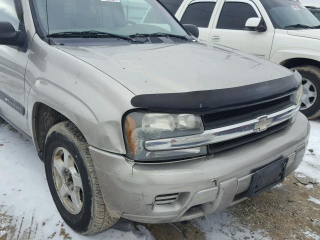 1GNDT13S332402526 - 2003 CHEVROLET TRAILBLAZE TAN photo 9