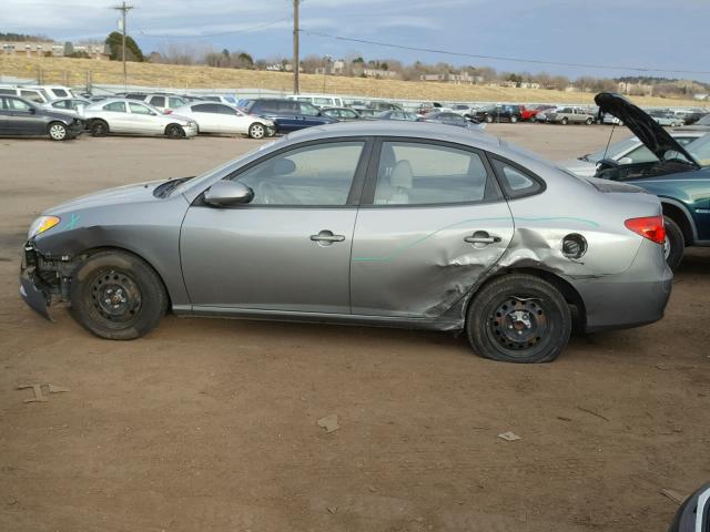 KMHDU4AD3AU063629 - 2010 HYUNDAI ELANTRA BL GRAY photo 9